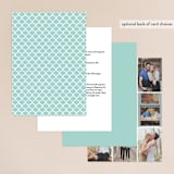 "Cordial Flourish" - Wedding Invitations in Arctic by Olivia Raufman - Back of Card