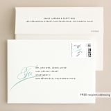 "Cordial Flourish" - Wedding Invitations in Arctic by Olivia Raufman - FREE Recipient Addressing