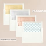 "Cordial Flourish" - Wedding Invitations in Arctic by Olivia Raufman - Envelope Liner Options