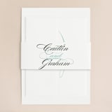 "Cordial Flourish" - Wedding Invitations in Arctic by Olivia Raufman - Assembled