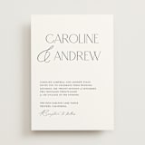 "Contemporary" - Wedding Invitations in Cotton by Vanessa Doyle - Front