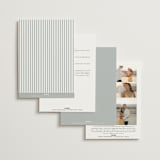 "Contemporary" - Wedding Invitations in Cotton by Vanessa Doyle - Back of Card Options