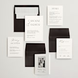 "Contemporary" - Wedding Invitations in Cotton by Vanessa Doyle - Invitation Suite