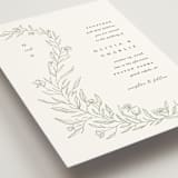 "Floral Cascade" - Wedding Invitations in Fern by Pixel and Hank - Detail