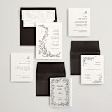 "Floral Cascade" - Wedding Invitations in Alpine by Pixel and Hank - Invitation Suite