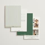 "Mountain Ridge" - Wedding Invitations in Pine by Amy Kross - Back of Card Options