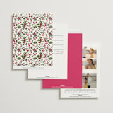 "Romantic Florals" - Wedding Invitations in Peony by Susan Moyal - Back of Card Options