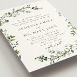 "Romantic Florals" - Wedding Invitations in Coast by Susan Moyal - Detail