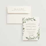 "Romantic Florals" - Wedding Invitations in Coast by Susan Moyal - Invitation with Envelope