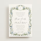 "Hydrangea Vine" - Wedding Invitations in Coastal by Susan Moyal - Front