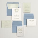 "Avalon" - Wedding Invitations in Chiffon by Everett Paper Goods - Invitation Suite