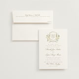 "Avalon" - Wedding Invitations in Chiffon by Everett Paper Goods - Invitation with Envelope