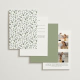 "Wistful" - Wedding Invitations in Mist by Everett Paper Goods - Back of Card Options