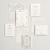 "Wistful" - Wedding Invitations in Mist by Everett Paper Goods - Invitation Suite