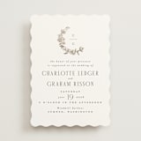 "Daphne" - Wedding Invitations in Sepia by Itsy Belle Studio - Front