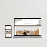 "Daphne" - Wedding Invitations in Sepia by Itsy Belle Studio - FREE Wedding Website