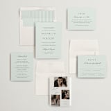 "Merryvale" - Wedding Invitations in Sky by Kelly Schmidt - Invitation Suite