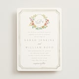 "Chelsea" - Wedding Invitations in Hibiscus by Everett Paper Goods - Front