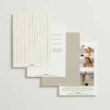 "Chelsea" - Wedding Invitations in Hibiscus by Everett Paper Goods - Back of Card Options