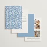 "Porcelain Floral" - Wedding Invitations in Porcelain by Elly - Back of Card Options