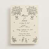 "Roses" - Wedding Invitations in Vanilla by Ani Somi - Front