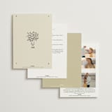 "Roses" - Wedding Invitations in Vanilla by Ani Somi - Back of Card Options