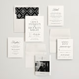 "Grand Scale" - Wedding Invitations in Caviar by Olivia Raufman - Invitation Suite