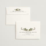 "Vintage Print" - Wedding Invitations in Licorice by GeekInk Design - FREE Recipient Addressing