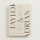 "Amara" - Wedding Invitations in Sand by Robert and Stella - Front