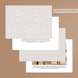 "Winter Birch" - Wedding Invitations in Natural by Melanie Severin - Back of Card