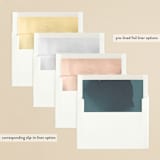 "Adore You" - Wedding Invitations in Great Lakes by Design Lotus - Envelope Liner Options