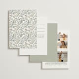 "Wild Flora" - Wedding Invitations in Meadow by Kristen Smith - Back of Card Options
