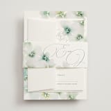 "Whispered" - Wedding Invitations in Springtime by Design Lotus - Assembled with Belly Band