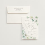 "Whispered" - Wedding Invitations in Springtime by Design Lotus - Invitation with Envelope