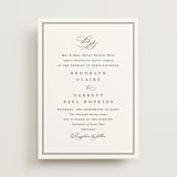 "Overlapping" - Wedding Invitations in Noir by Amy Kross - Front