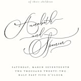 "Heirloom" - Wedding Invitations in Ink by Kimberly Morgan - Close-Up