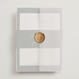 "emerald" - Wedding Invitations in Emerald by Andrea Cernin - Assembled with Vellum Wrap and Wax Seal