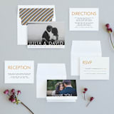 "Minimalist Display" - Wedding Invitations in Orange by Nam Bourassa - Invitation Suite