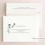 "Floral Union" - Wedding Invitations in Black Sugar by Pati Cascino - FREE Recipient Addressing