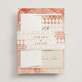 "Moroccan Jewel" - Wedding Invitations in Sepia Sunset by Zhay Smith - Assembled with Belly Band