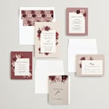 "Emyn" - Wedding Invitations in Burgundy by Itsy Belle Studio - Invitation Suite
