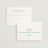"Fiesta Folk Art" - Wedding Invitations in Lagoon by root beer float - FREE Recipient Addressing