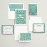 "Fiesta Folk Art" - Wedding Invitations in Lagoon by root beer float - Invitation Suite