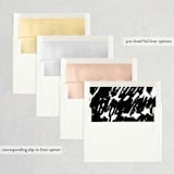 "Landscape" - Wedding Invitations in Black Tie by Laura Hamm - Envelope Liner Options