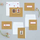 "Textbook Love Story" - Wedding Invitations in Kraft by root beer float - Invitation Suite