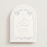 "Ocean Dreams" - Wedding Invitations in Pale Cerulean by Sabrin Deirani - Front