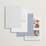 "Ocean Dreams" - Wedding Invitations in Pale Cerulean by Sabrin Deirani - Back of Card Options
