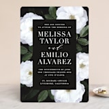 "Heirloom Roses" - Wedding Invitations in Ebony by Jill Means - Front