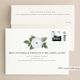 "Heirloom Roses" - Wedding Invitations in Ebony by Jill Means - FREE Recipient Addressing