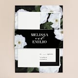 "Heirloom Roses" - Wedding Invitations in Ebony by Jill Means - Assembled